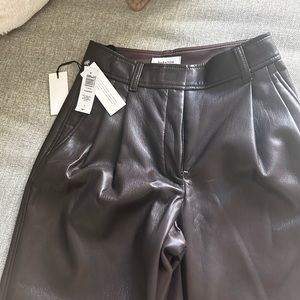 Babaton Brown Leather pants